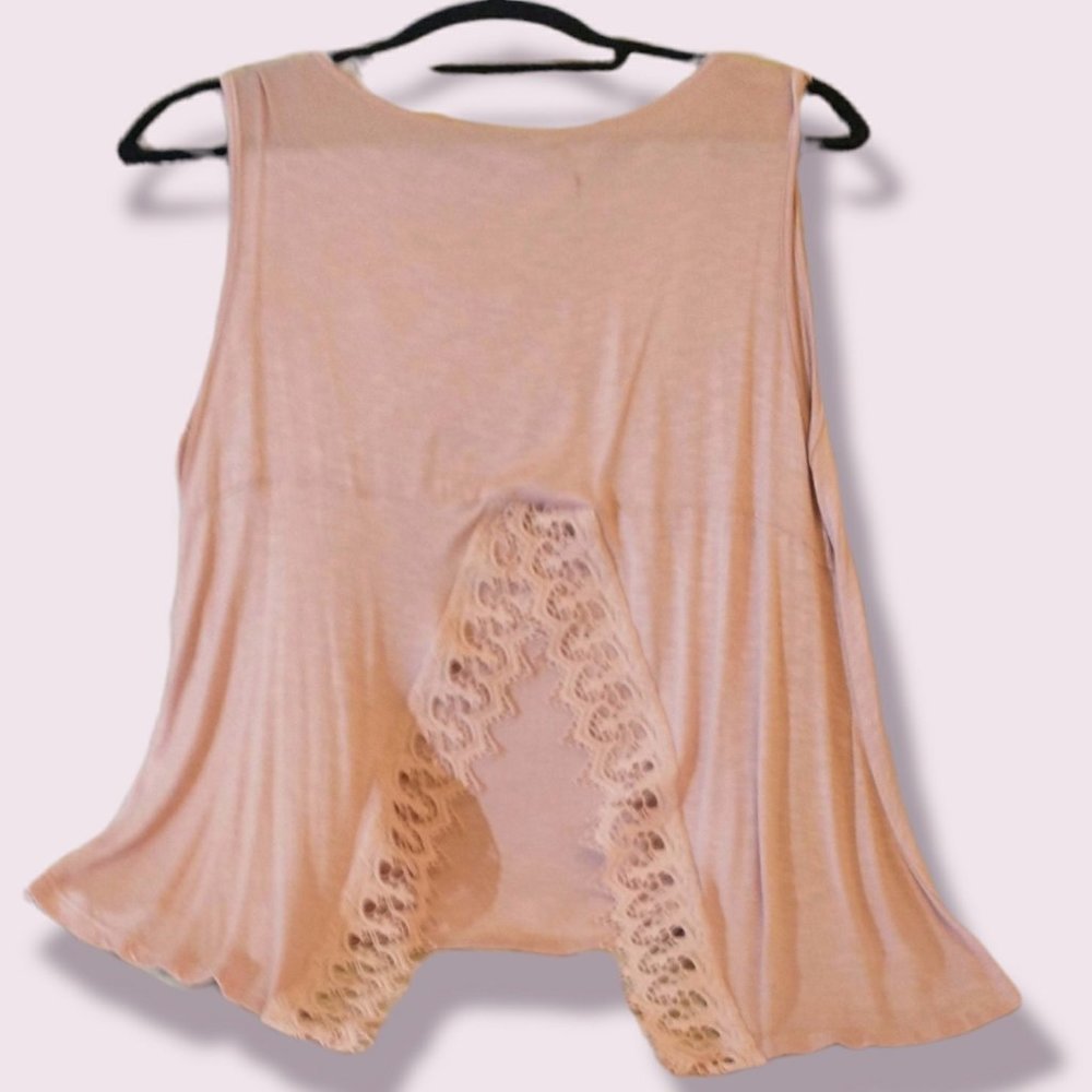 Shell Pink Top with Back Detail